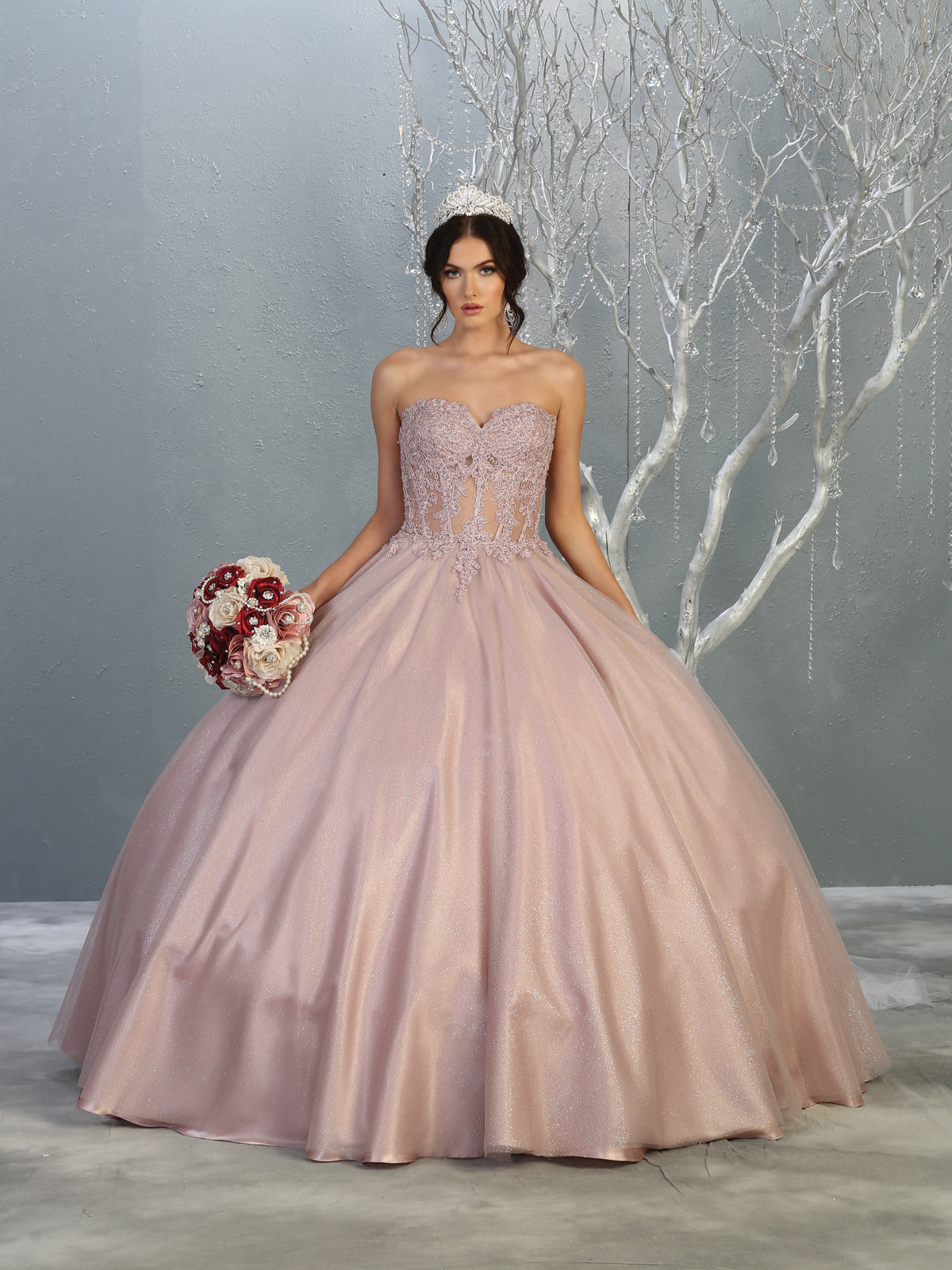 Vestido de XV Años Layla K LK141 - MAUVE