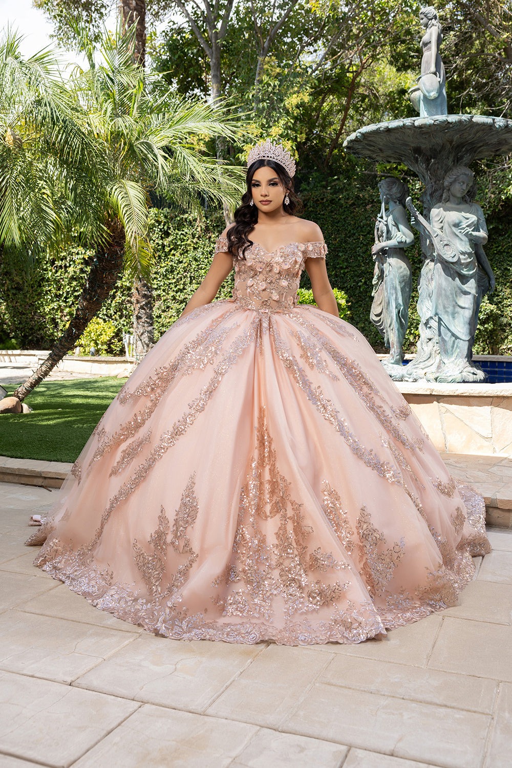 Vestido de XV Años Layla K LK285 - ROSE GOLD
