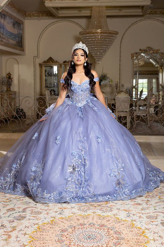 Vestido de XV Años Layla K LK286 - DUSTY BLUE