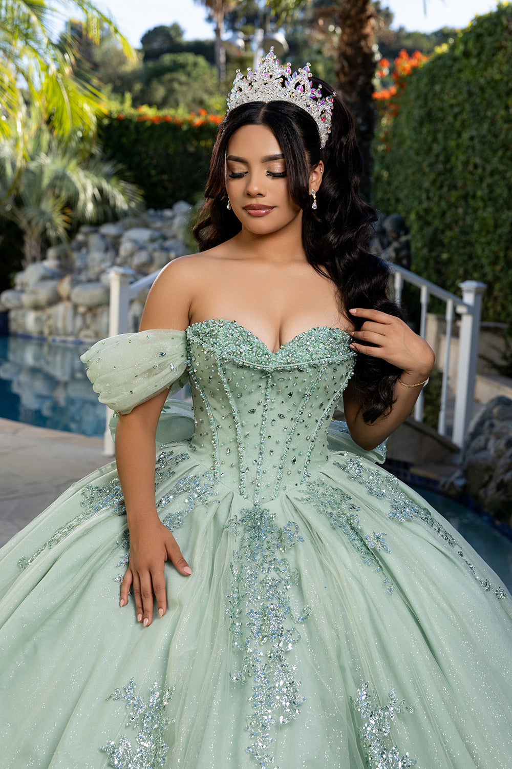 Vestido de XV Años Layla K LK287 - SAGE