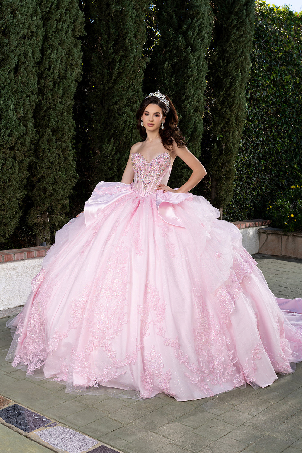 Vestido de XV Años Layla K LK299 - PINK