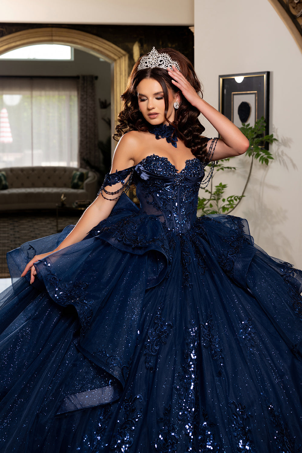 Vestido de XV Años Layla K LK306 - NAVY