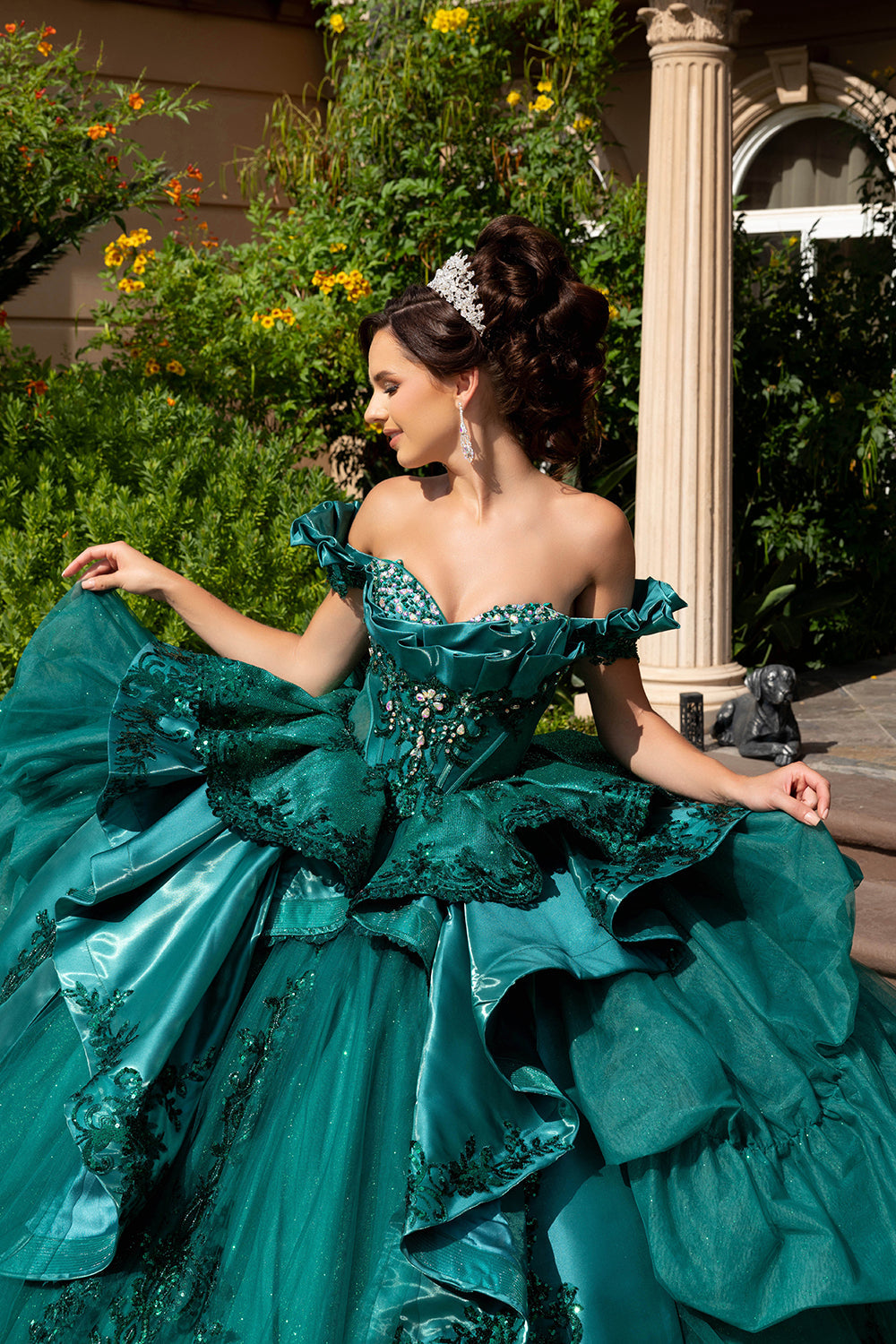 Vestido de XV Años Layla K LK307 - HUNTER GREEN