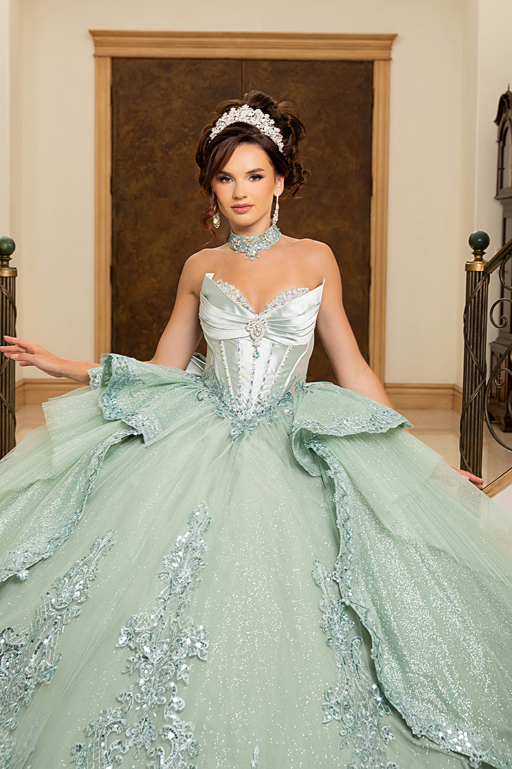 Vestido de XV Años Layla K LK308 - SAGE