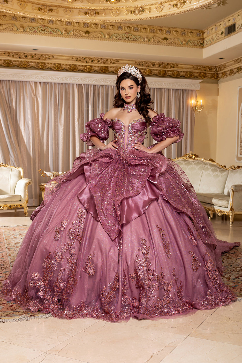 Vestido de XV Años Layla K LK310 - VINTAGE ROSE