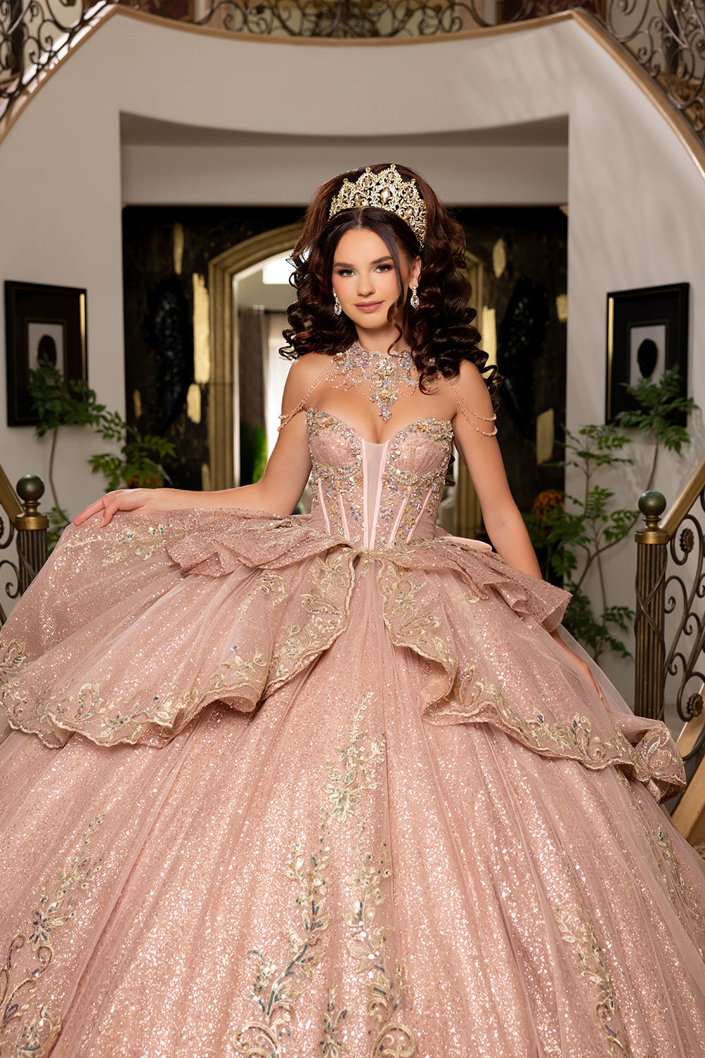 Vestido de XV Años Layla K LK316 - ROSE GOLD