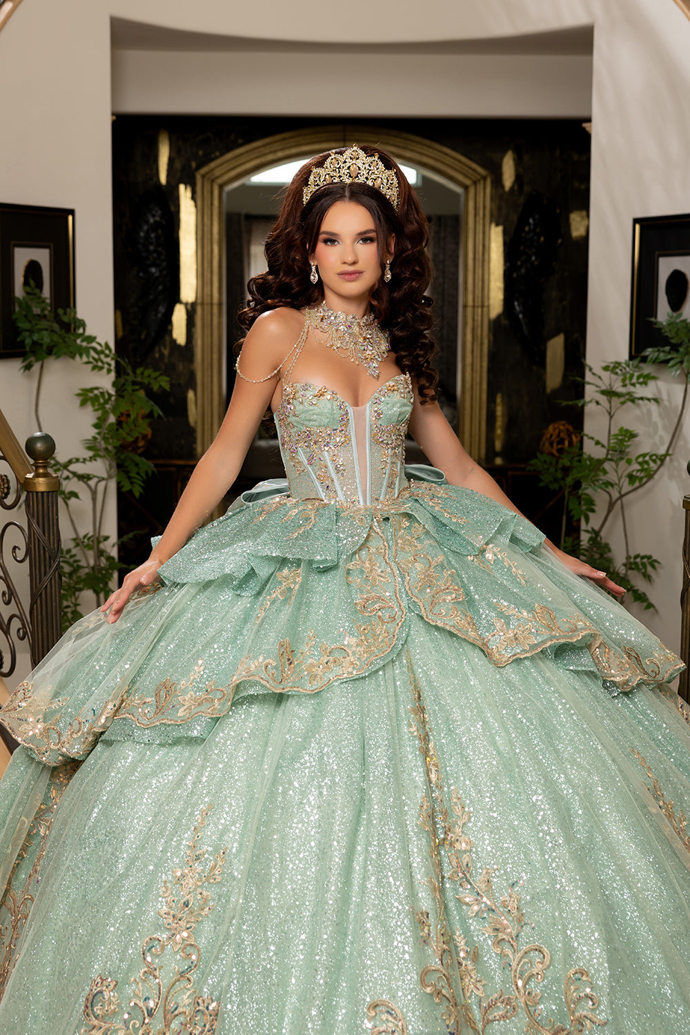 Vestido de XV Años Layla K LK316 - SAGE