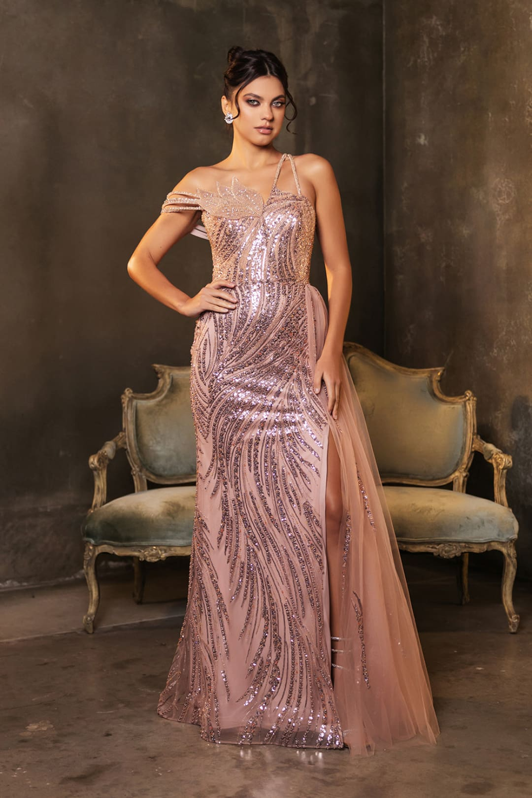 Vestido de Prom Royal Queen RQ8177 - ROSE GOLD