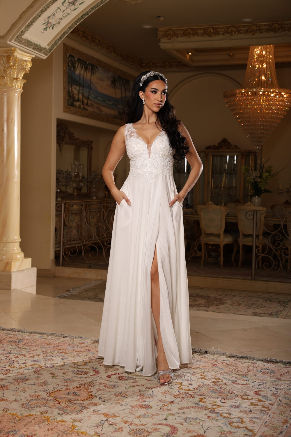 Vestido de Prom May Queen MQ2137 - IVORY
