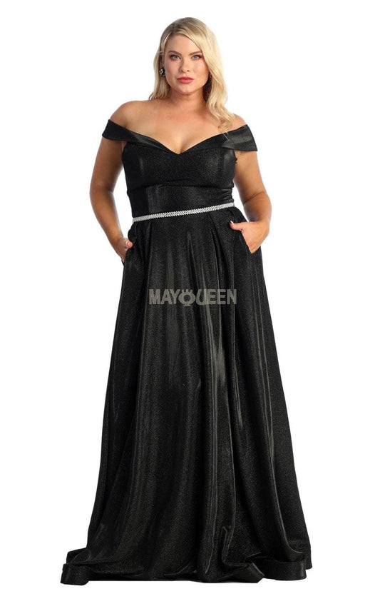 Vestido de Prom May Queen MQ1876 - BLACK