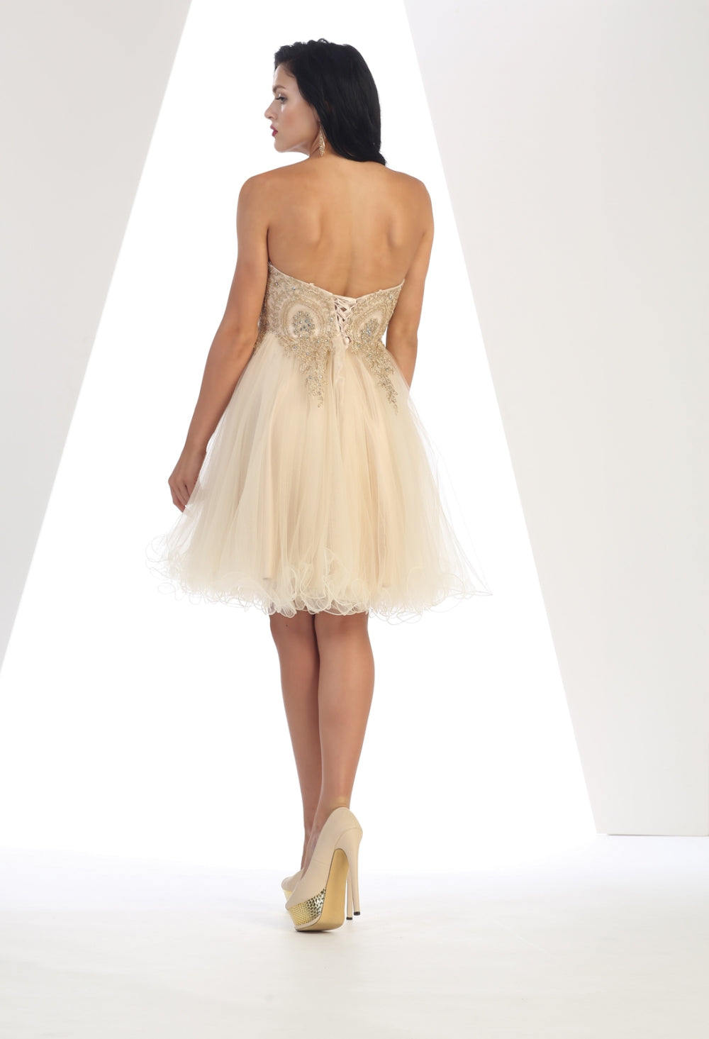 Vestido Corto de Cóctel May Queen MQ1414