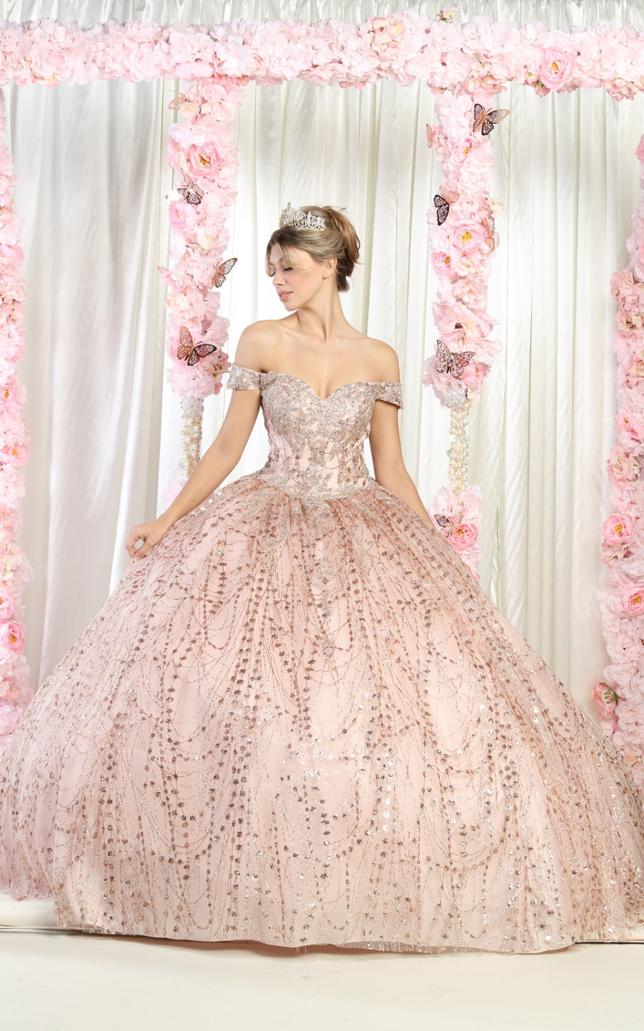 Vestido de XV Años Layla K LK153 - ROSE GOLD
