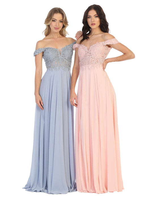 Vestido de Dama de Honor May Queen MQ1602 - BLUSH