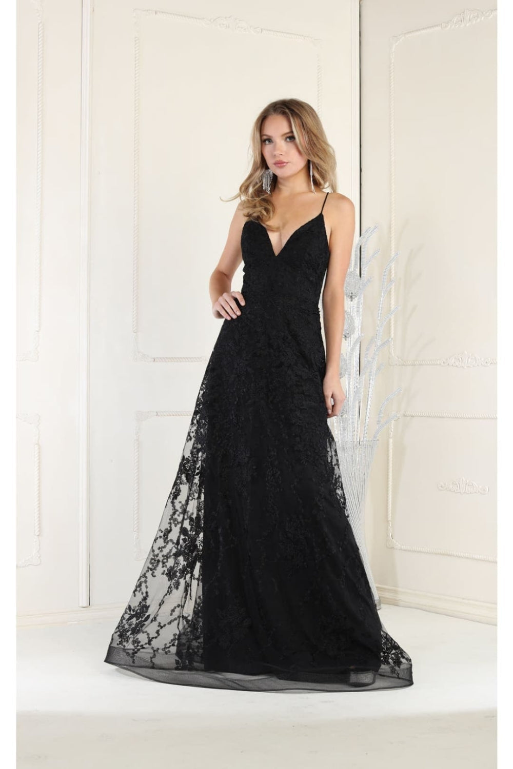 Vestido de Prom May Queen MQ1885 - BLACK