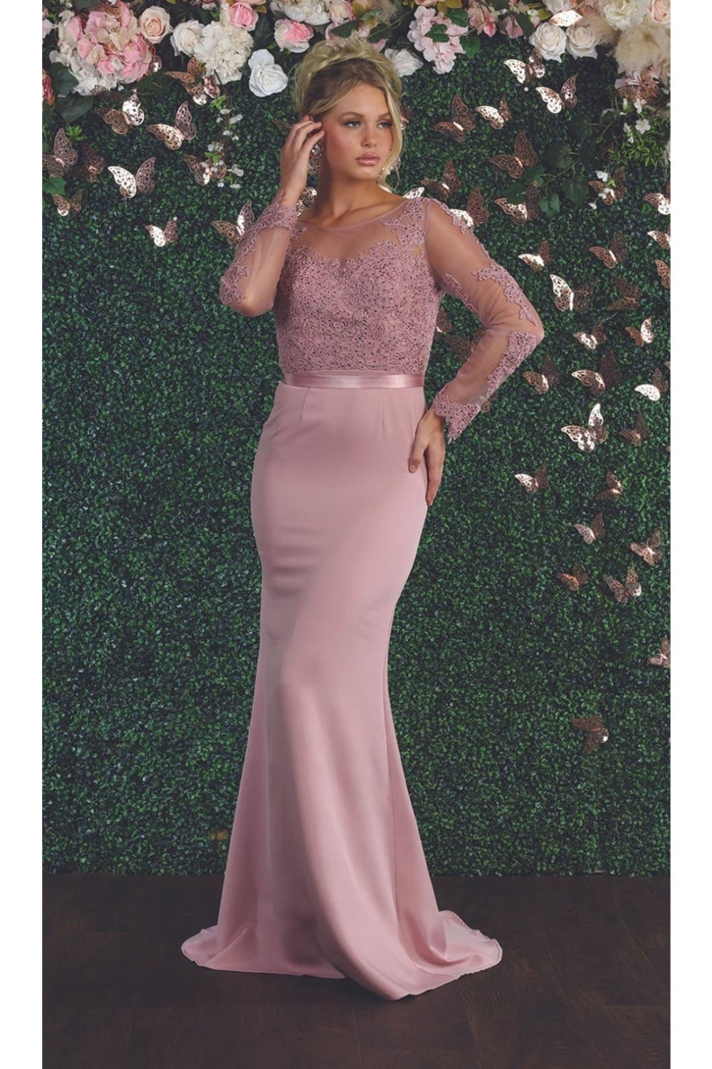 Vestido de Prom May Queen MQ1847 - DUSTY ROSE
