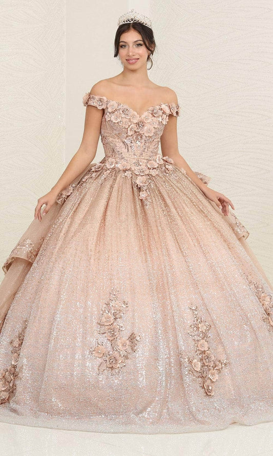 Vestido de XV Años Layla K LK255 - CHAMPAGNE