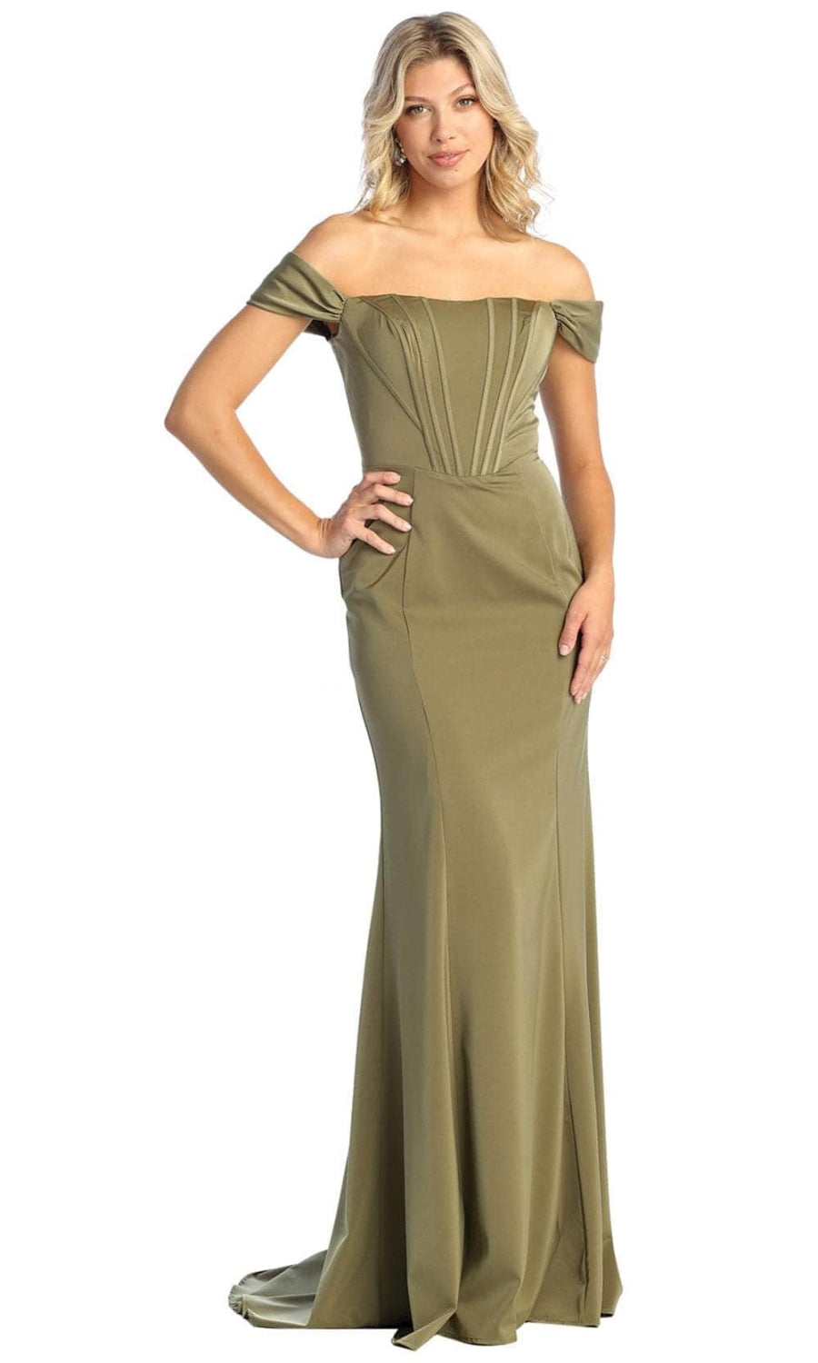Vestido de Prom May Queen MQ1909 - OLIVE