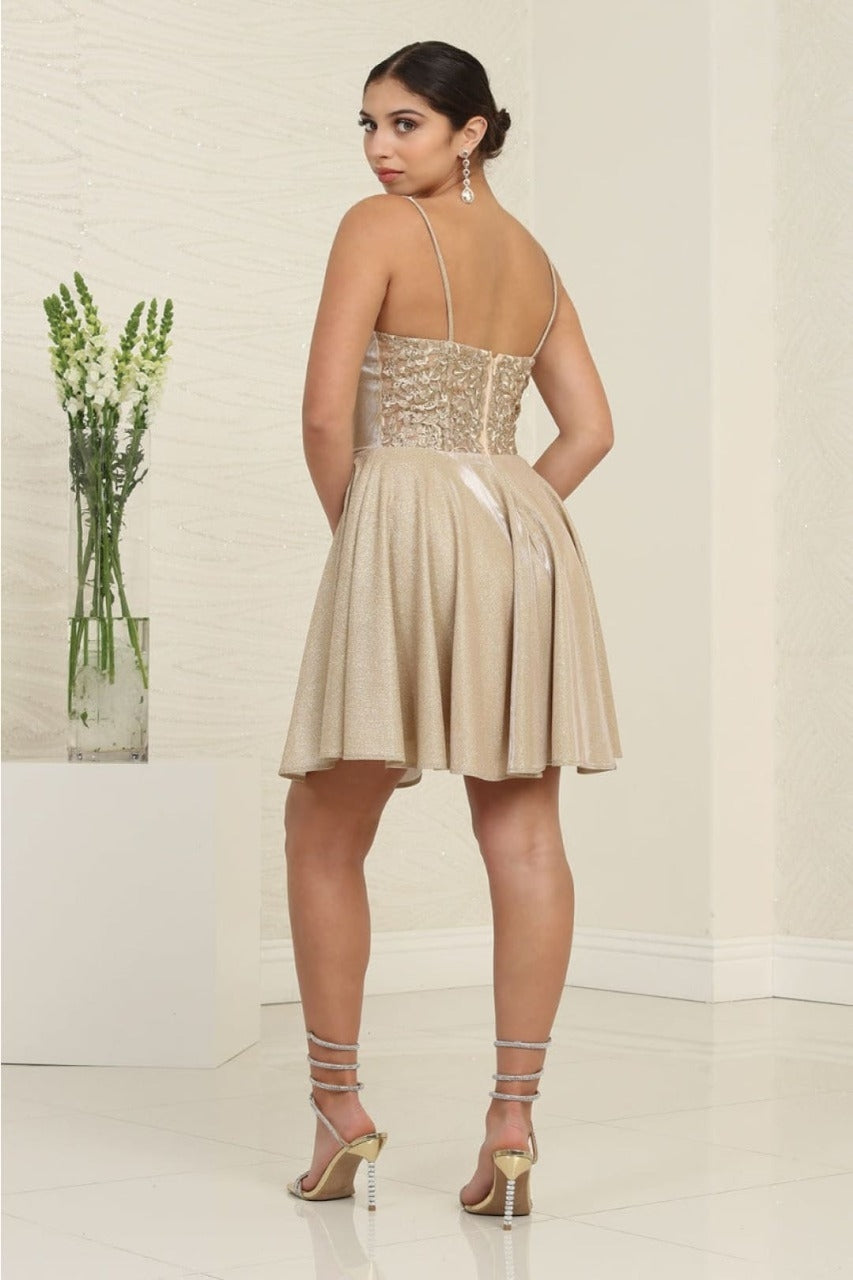 Vestido Corto de Cóctel May Queen MQ2096