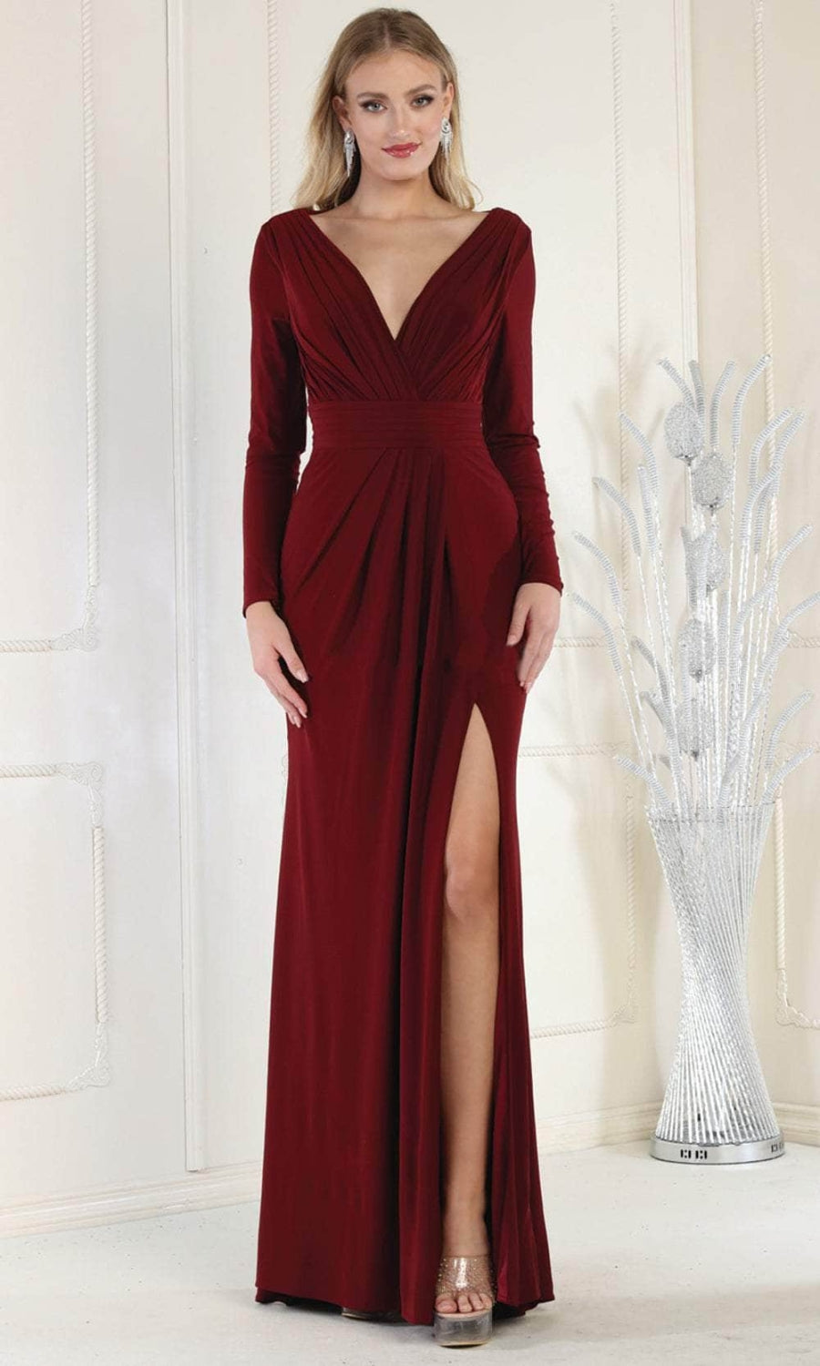 Vestido para Mamá de la Novia May Queen MQ1999 - BURGUNDY