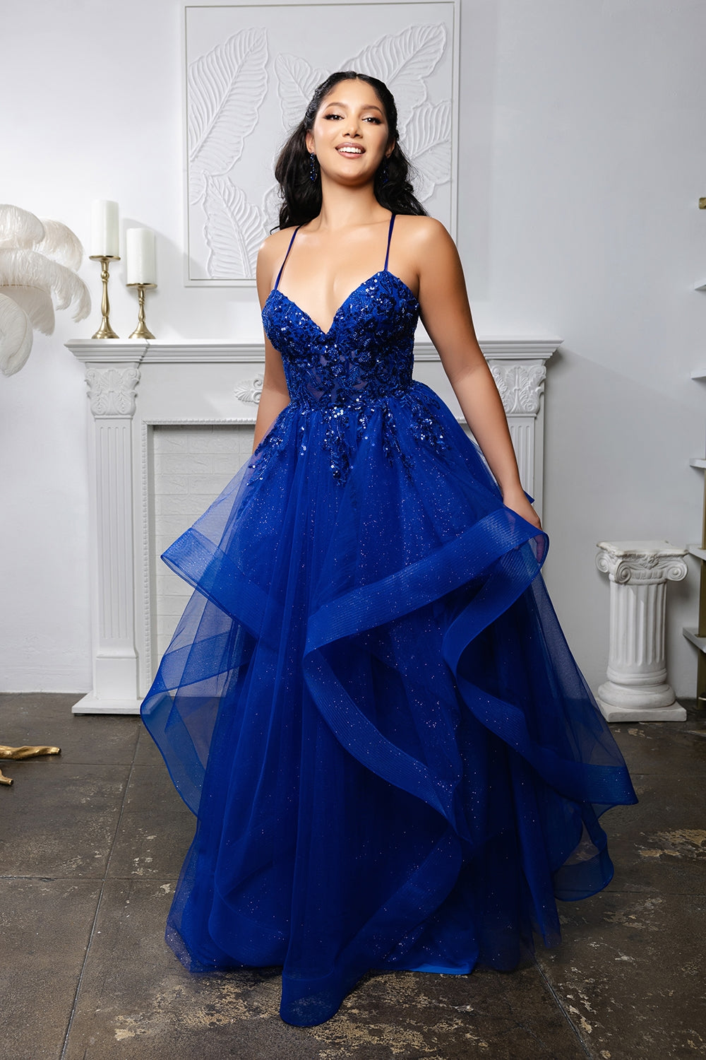 Vestido de Noche May Queen MQ2203 - ROYAL BLUE