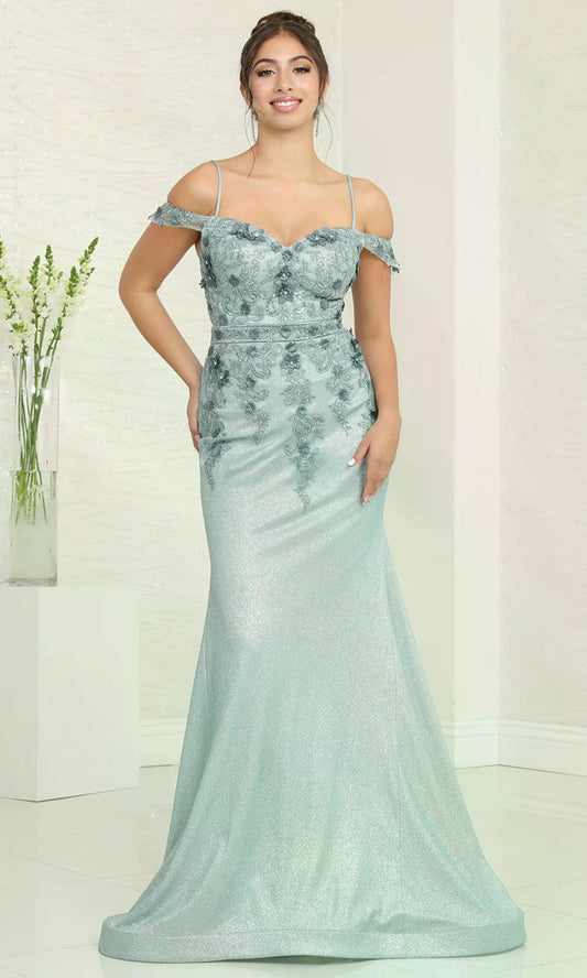 Vestido de Prom May Queen MQ2103 - SAGE