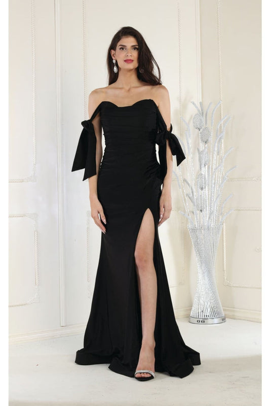 Vestido de Prom May Queen MQ1858 - BLACK