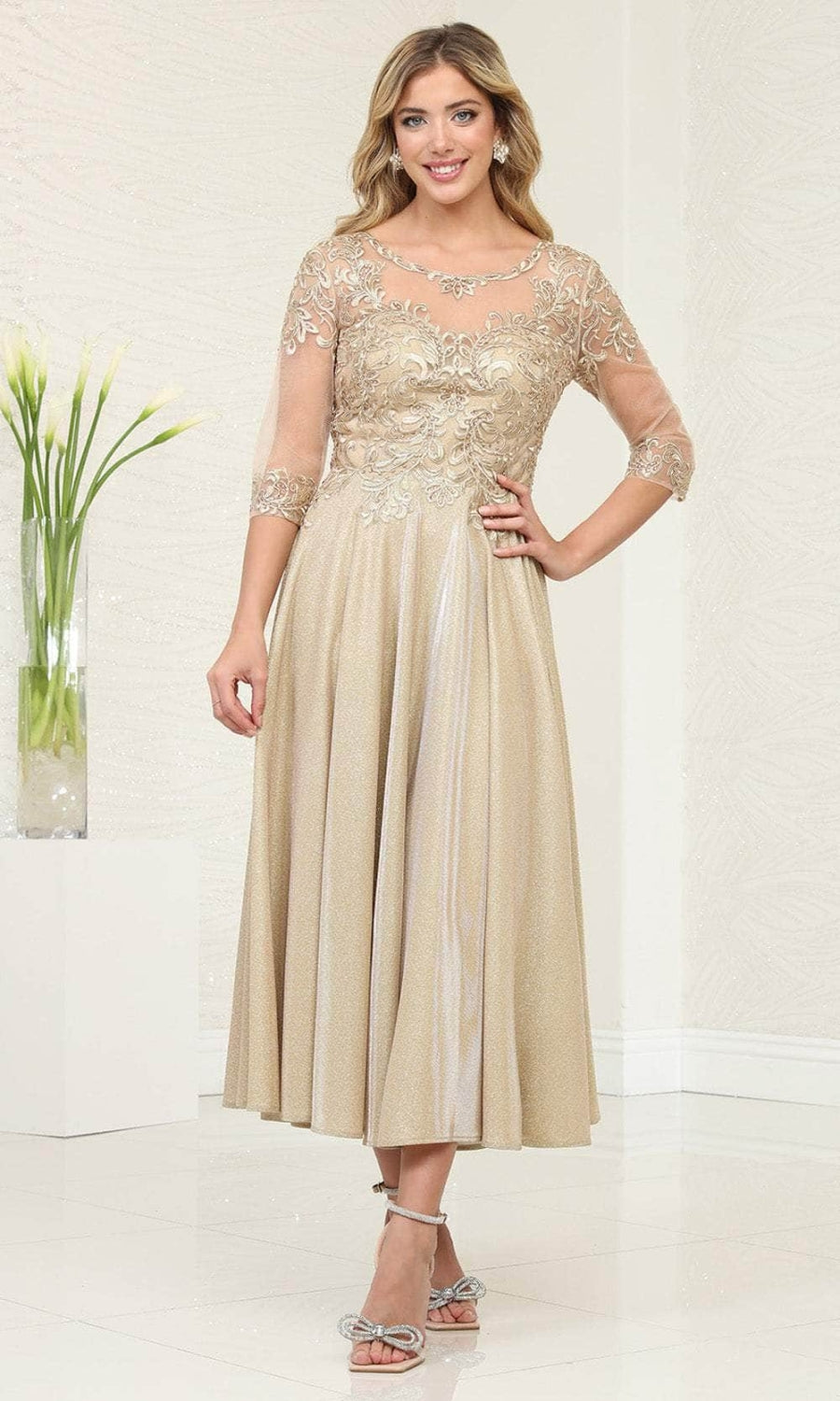Vestido para Mamá de la Novia May Queen MQ2057 - GOLD