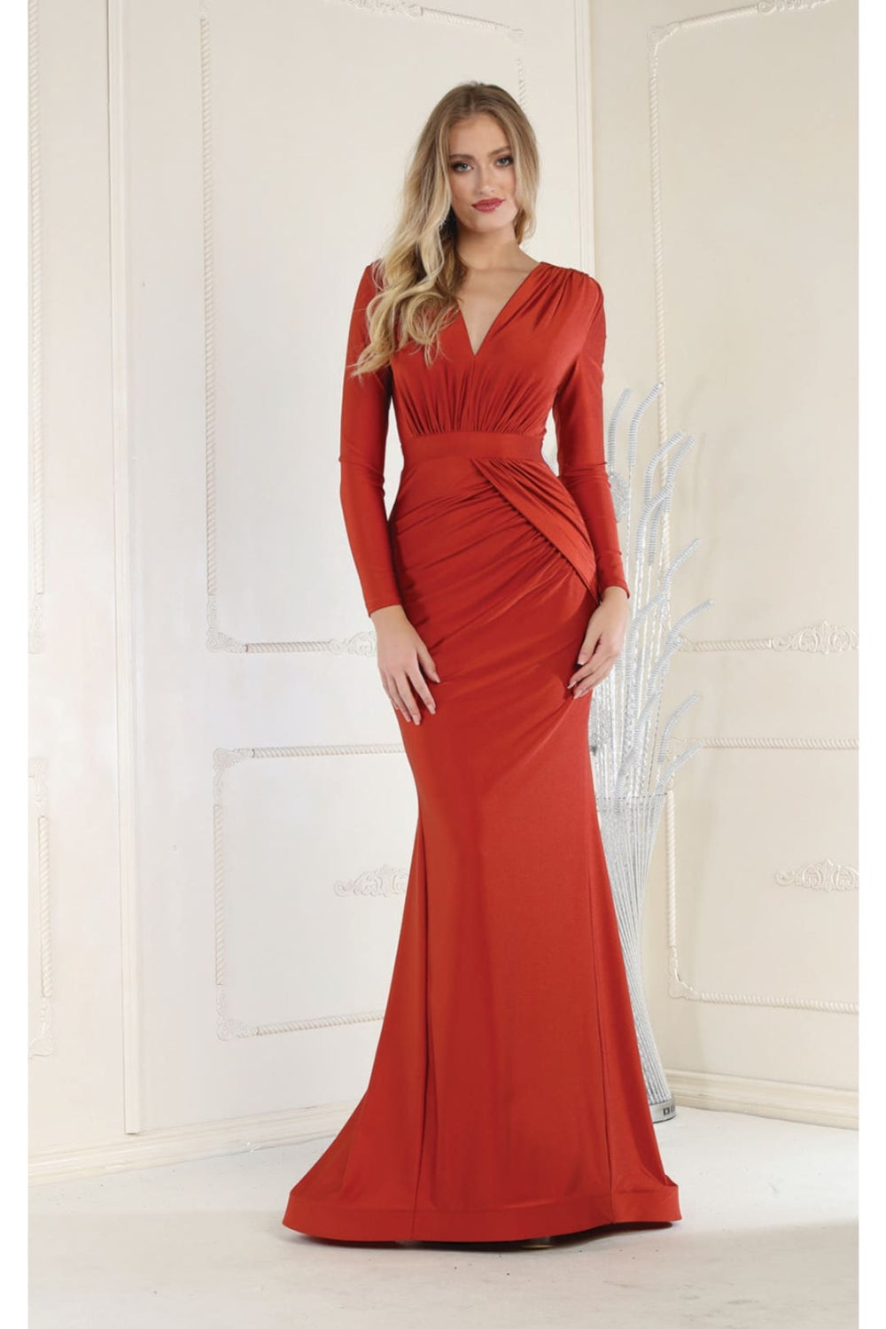 Vestido para Mamá de la Novia May Queen MQ1530 - RUST