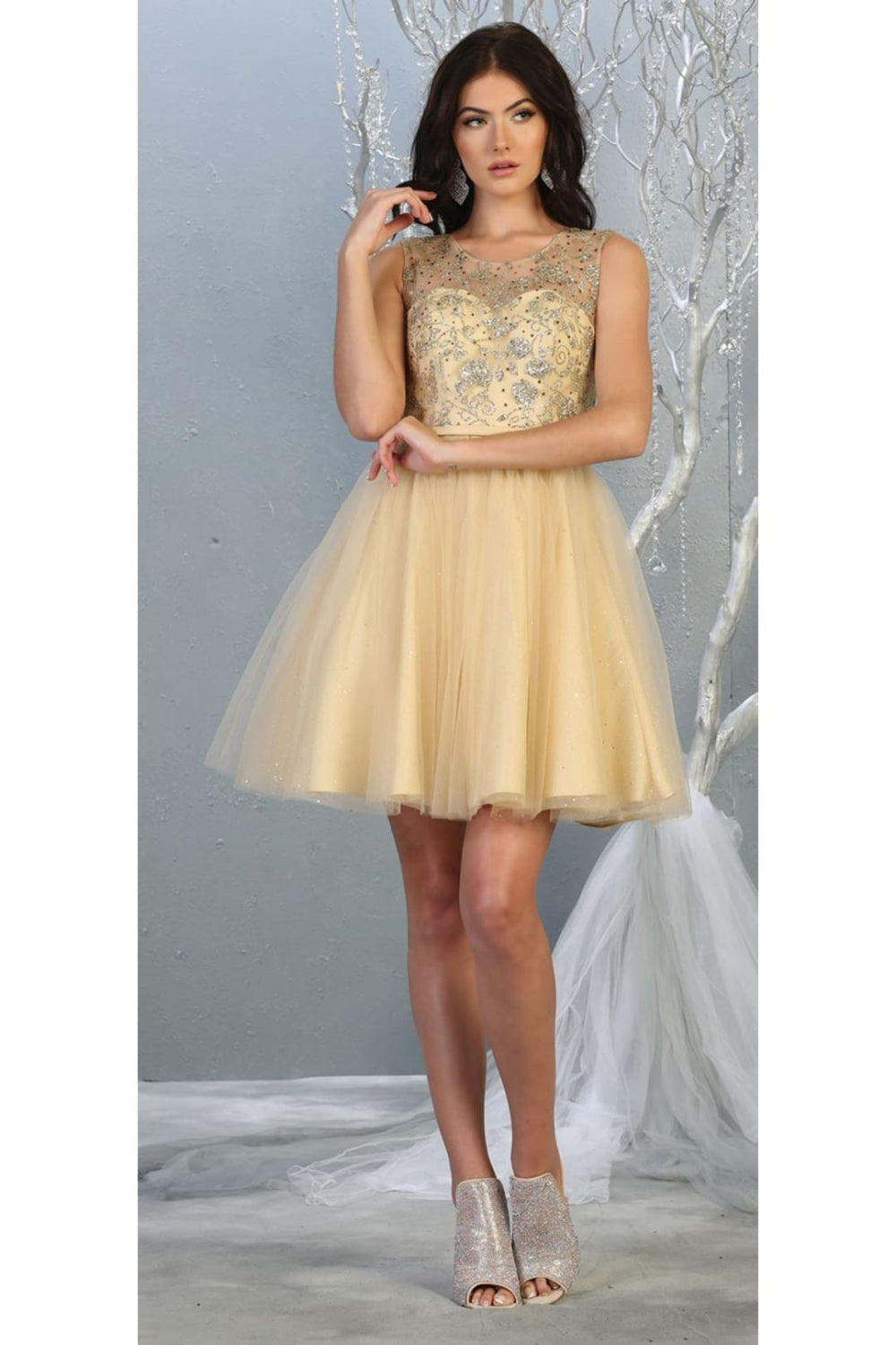 Vestido Corto de Cóctel May Queen MQ1803