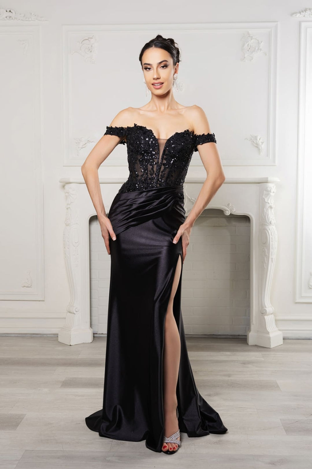 Vestido de Noche May Queen MQ2157 - BLACK