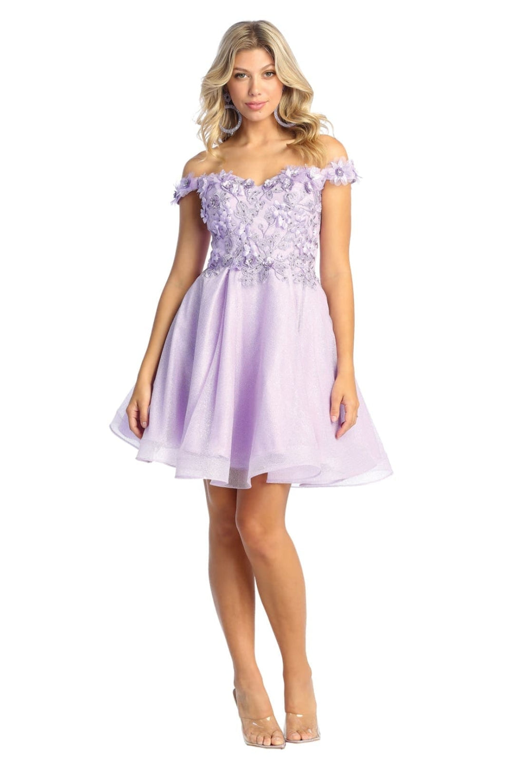 Vestido Corto de Cóctel May Queen MQ1854 - LILAC