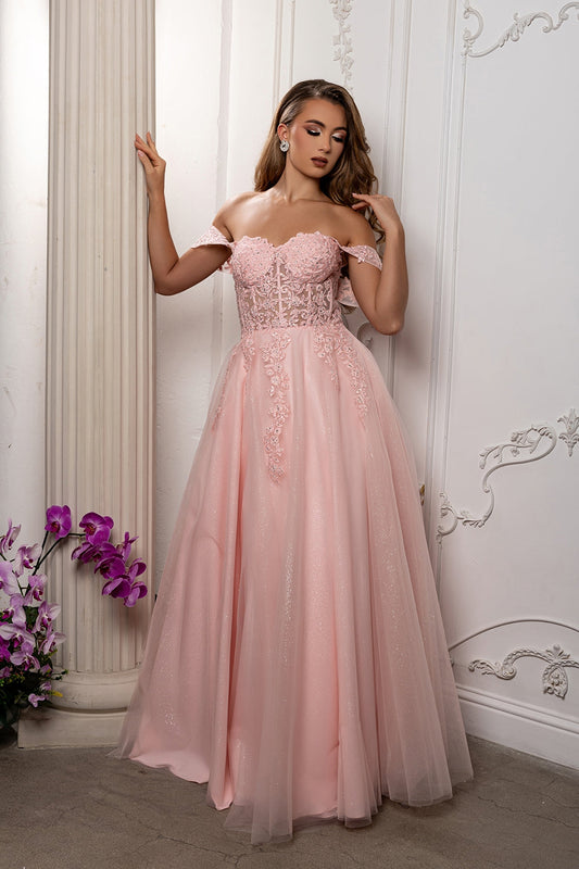 Vestido de Noche May Queen MQ2176 - BLUSH
