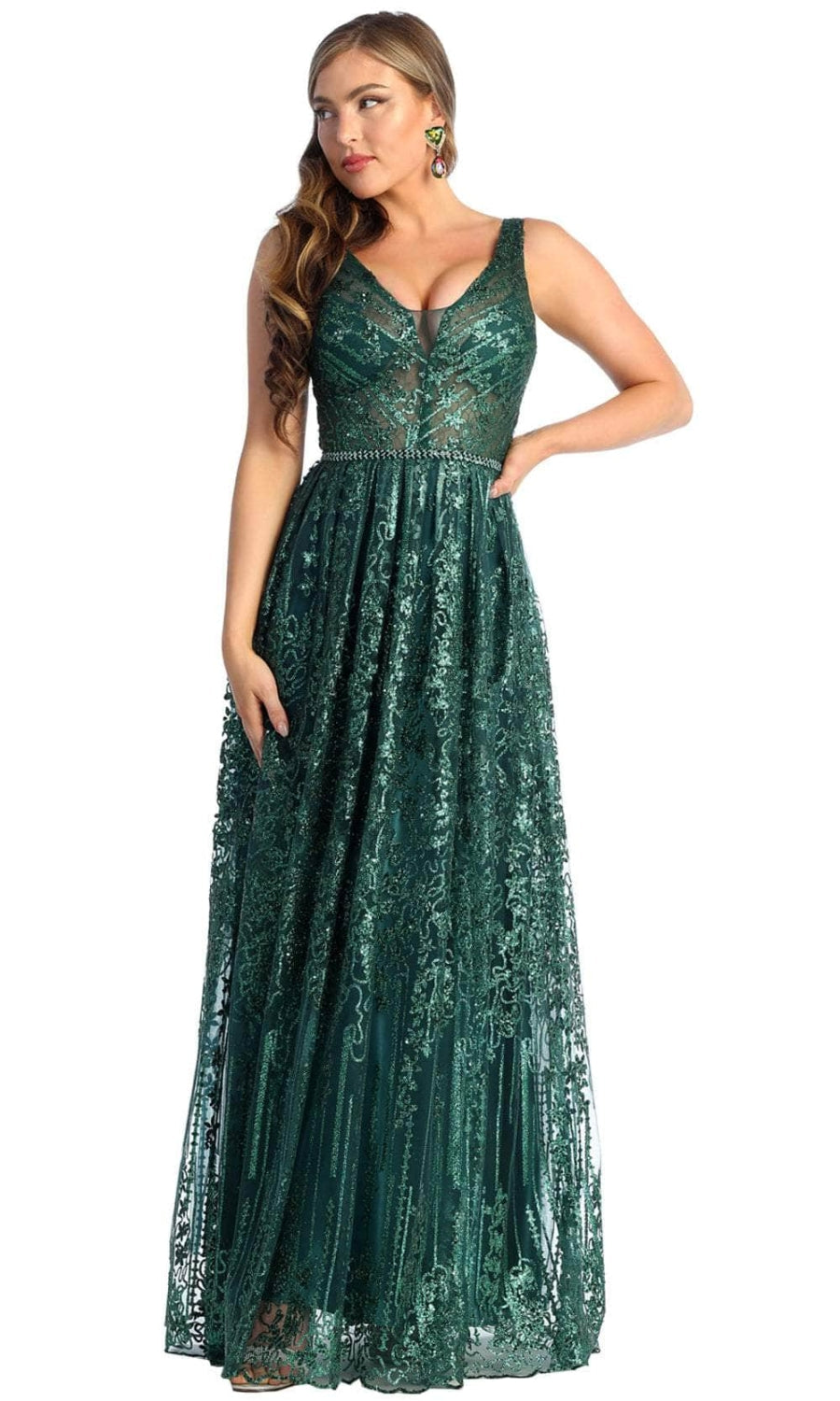 Vestido de Prom Royal Queen RQ7948 - HUNTER GREEN
