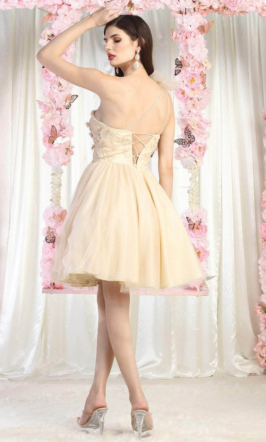 Vestido Corto de Cóctel May Queen MQ1952