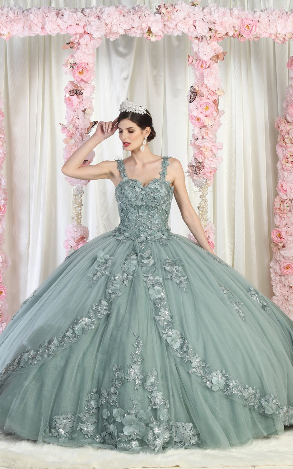 Vestido de XV Años Layla K LK159 - SAGE