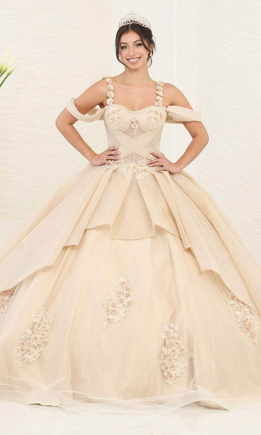 Vestido de XV Años Layla K LK250 - CHAMPAGNE