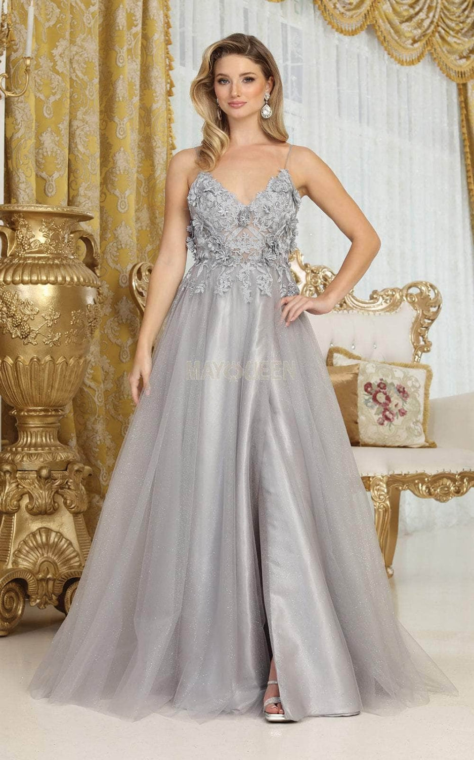 Vestido de Prom May Queen MQ2011 - SILVER