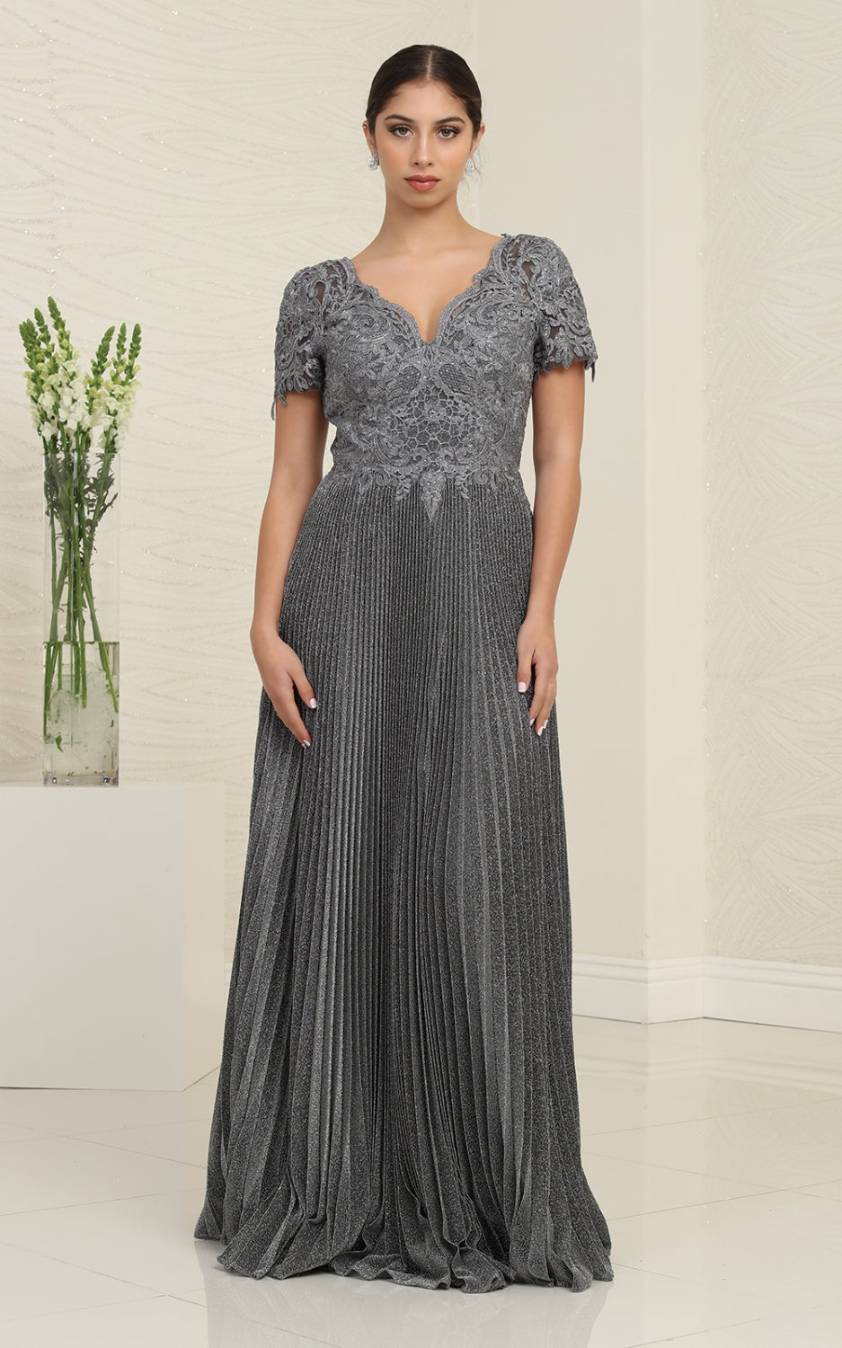 Vestido para Mamá de la Novia May Queen MQ1902 - CHARCOAL GRAY
