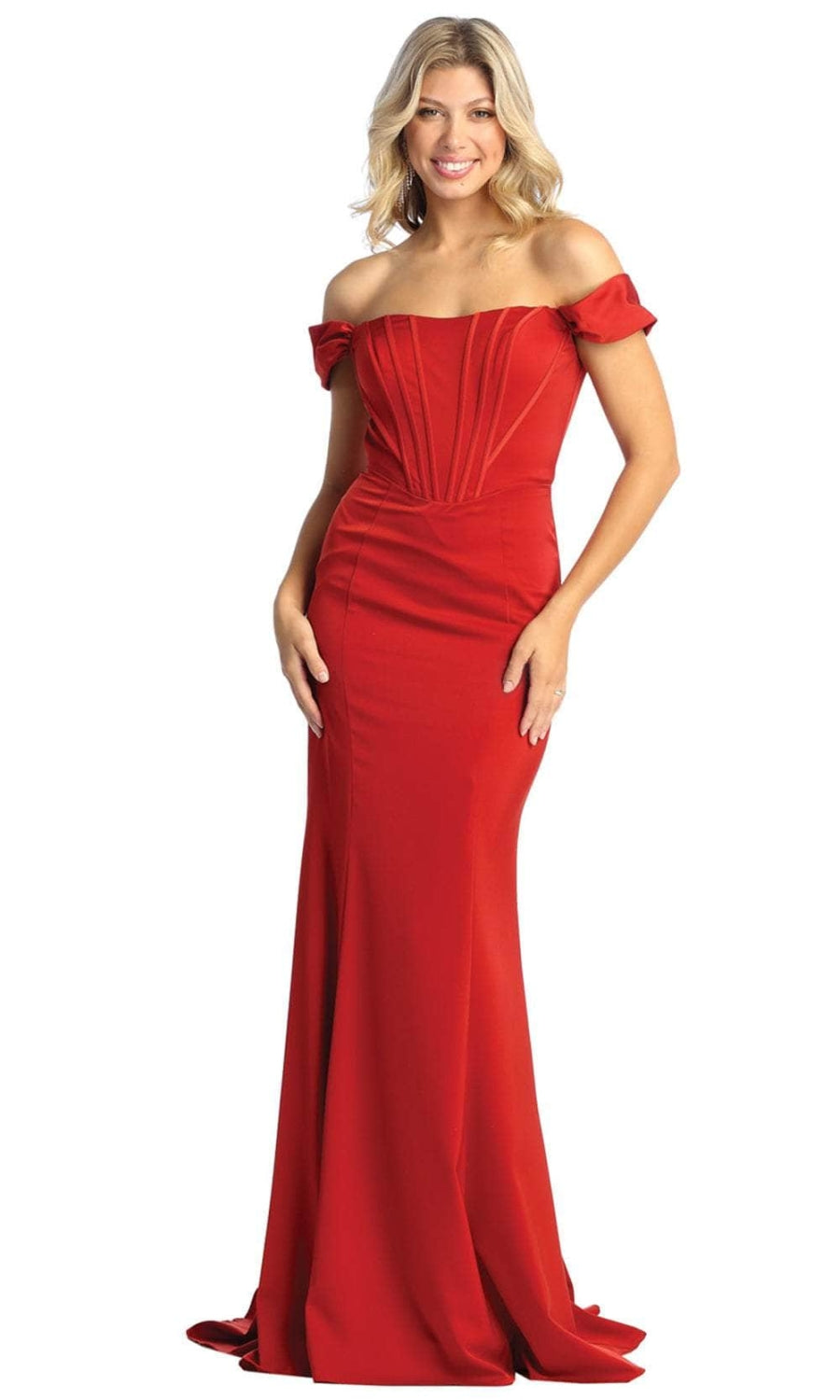 Vestido de Prom May Queen MQ1909 - RUST
