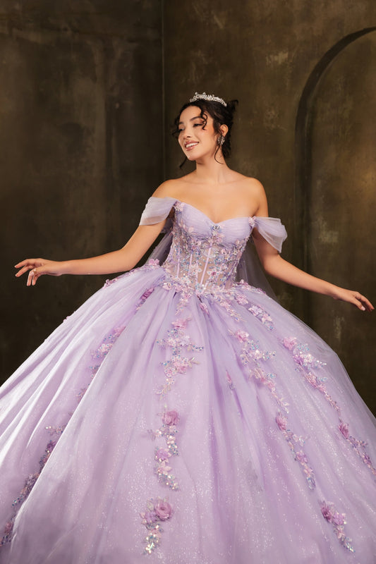 Vestido de XV Años Layla K LK276 - LILAC/MULTI