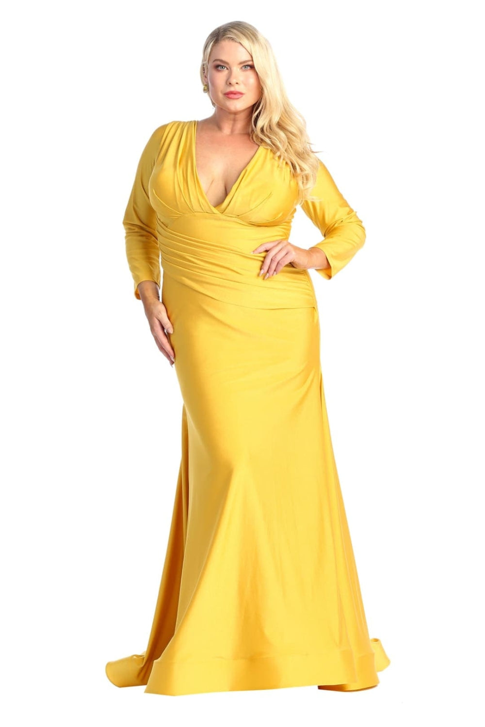 Vestido de Prom May Queen MQ1833 - MUSTARD