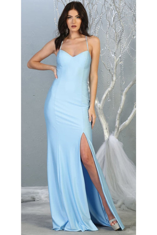 Vestido de Prom May Queen MQ1820 - BABY BLUE