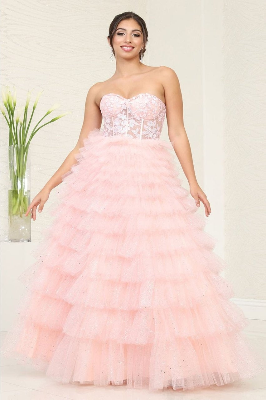 Vestido de Prom Royal Queen RQ8124 - BLUSH