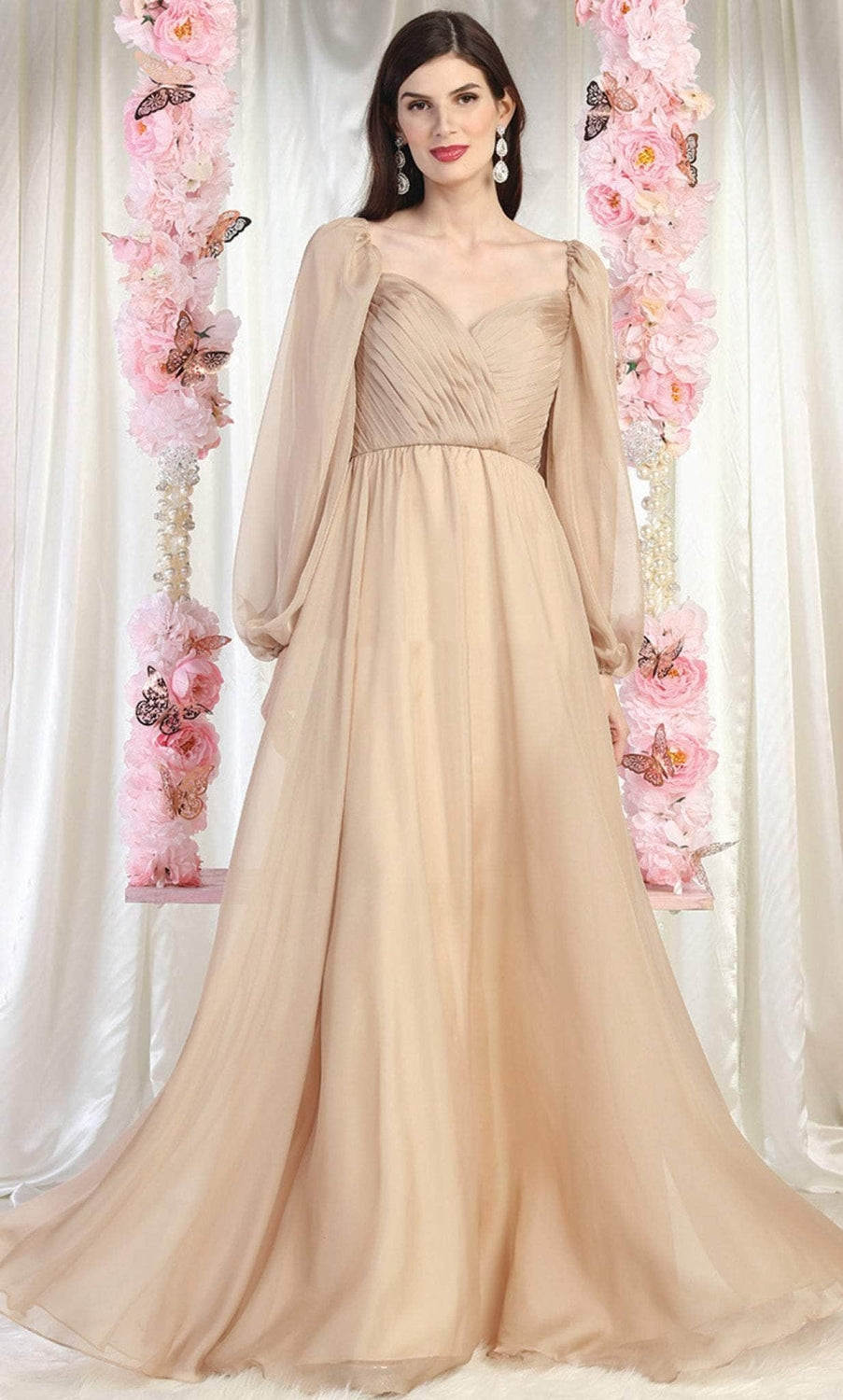 Vestido para Mamá de la Novia May Queen MQ1990 - CHAMPAGNE