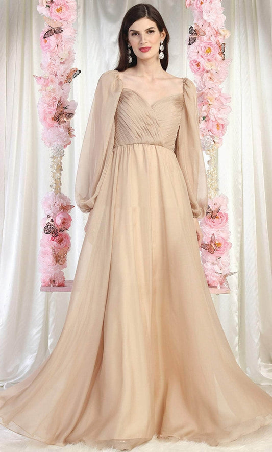 Vestido para Mamá de la Novia May Queen MQ1990 - CHAMPAGNE