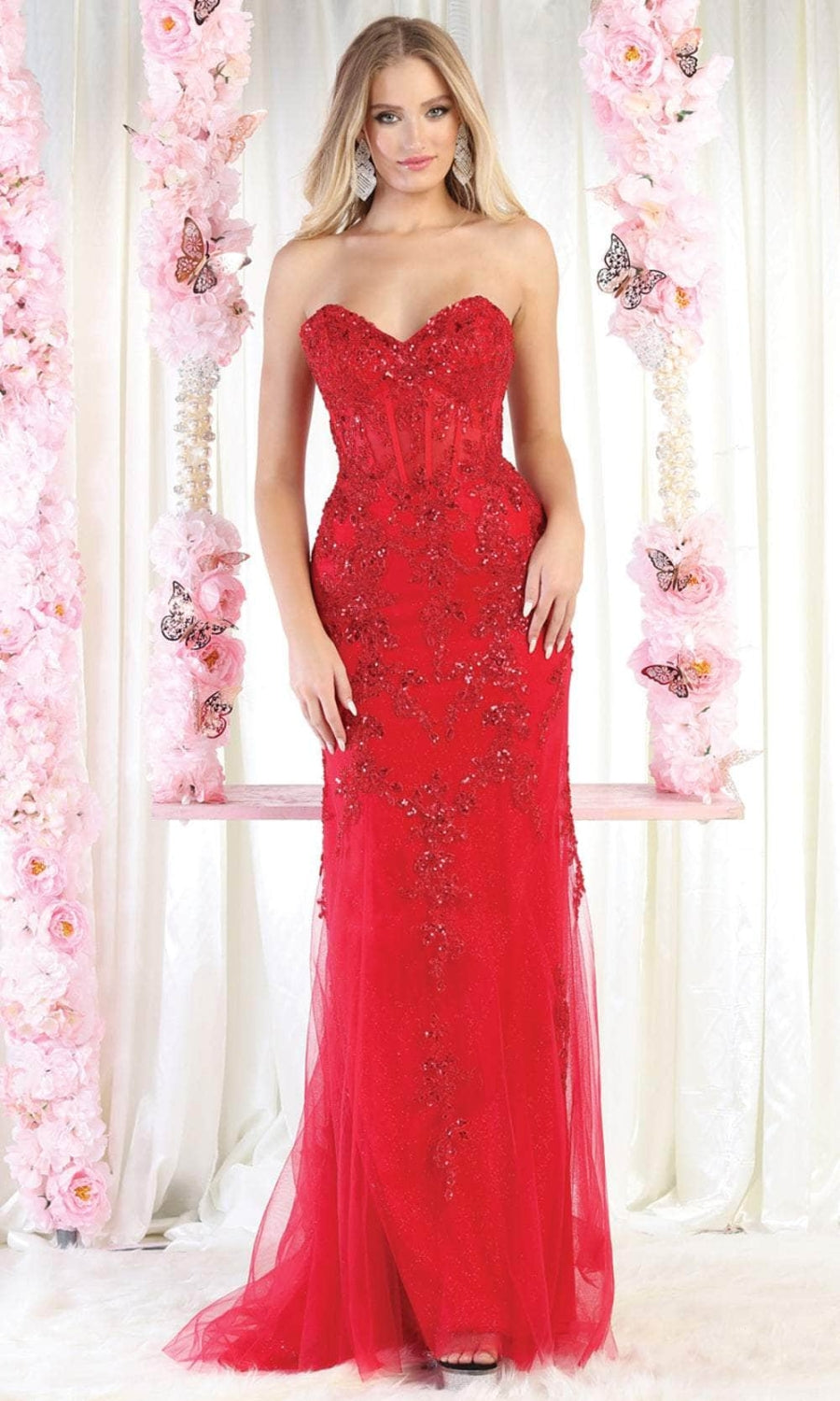 Vestido de Prom Royal Queen RQ8013 - RED