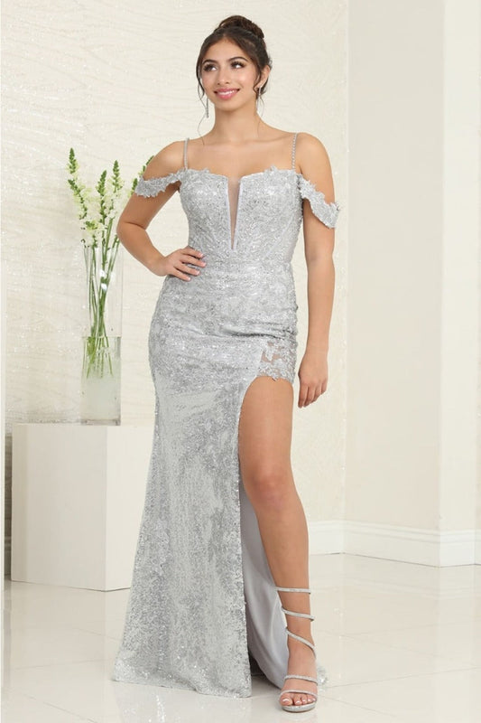 Vestido de Prom Royal Queen RQ8084 - SILVER