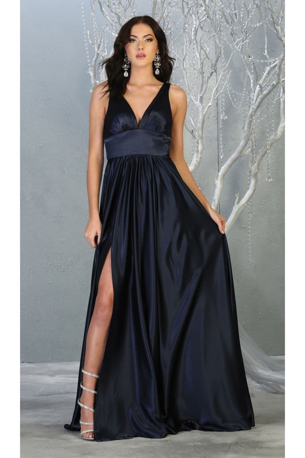 Vestido de Dama de Honor May Queen MQ1723 - NAVY