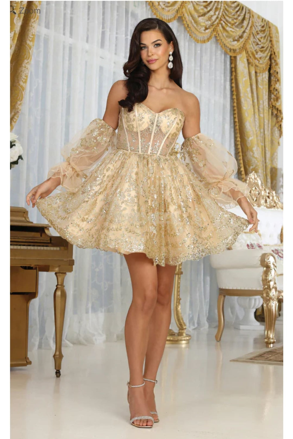 Vestido Corto de Cóctel May Queen MQ2041