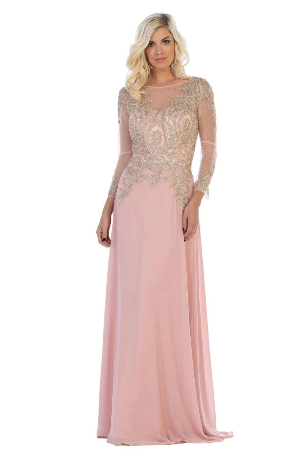 Vestido para Mamá de la Novia May Queen MQ1549 - DUSTY ROSE